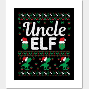 Christmas Uncle Elf Gifts | Ugly Christmas Gifts Posters and Art